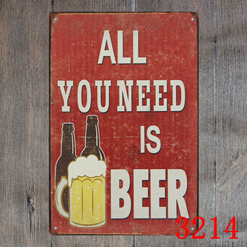 Food & Drinks Metal Tin Sign Collection - Multiple Variants