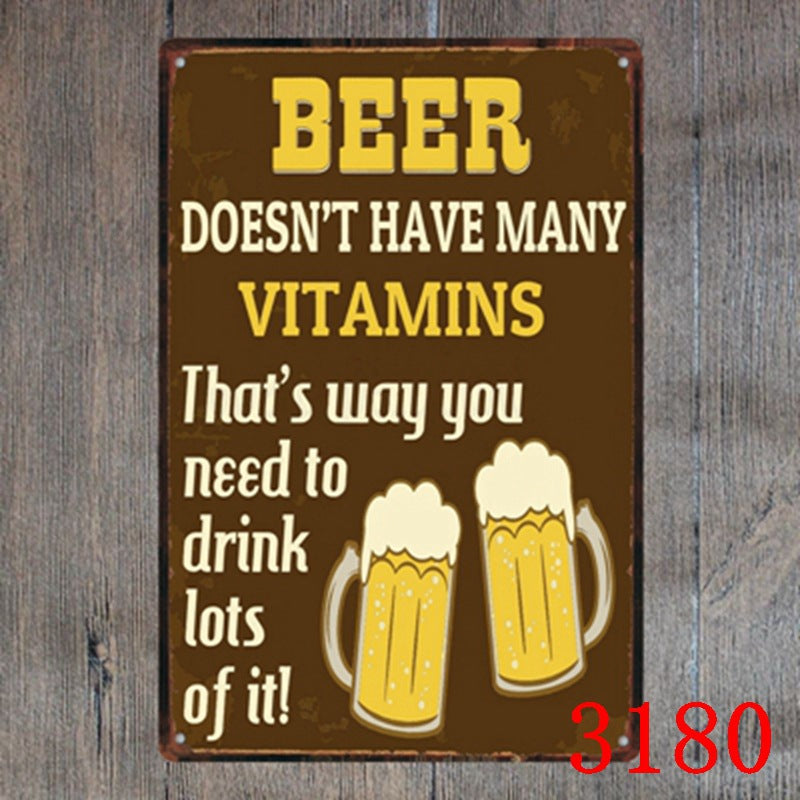 Food & Drinks Metal Tin Sign Collection - Multiple Variants