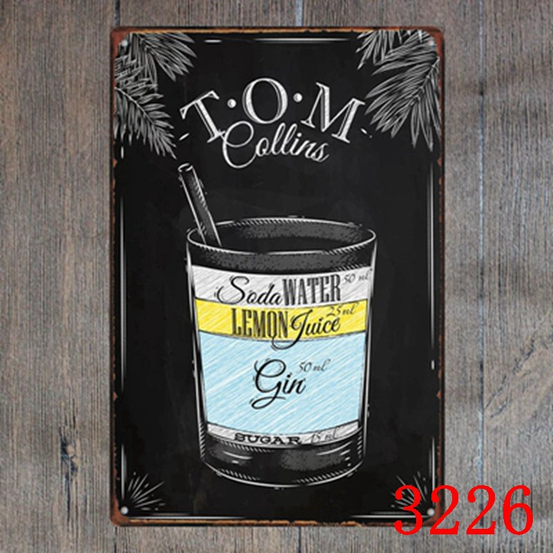 Food & Drinks Metal Tin Sign Collection - Multiple Variants