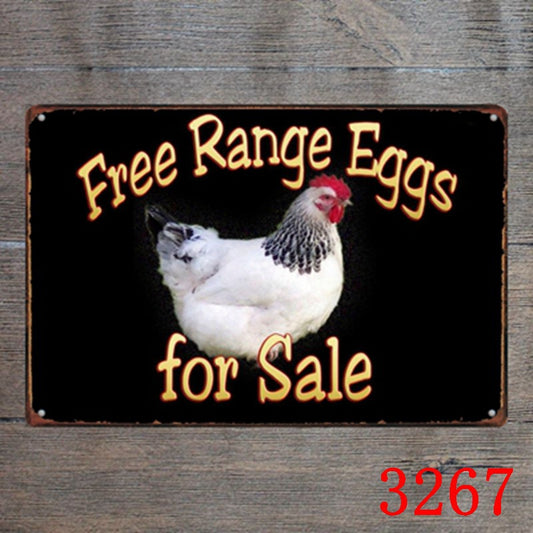 Food & Drinks Metal Tin Sign Collection - Multiple Variants