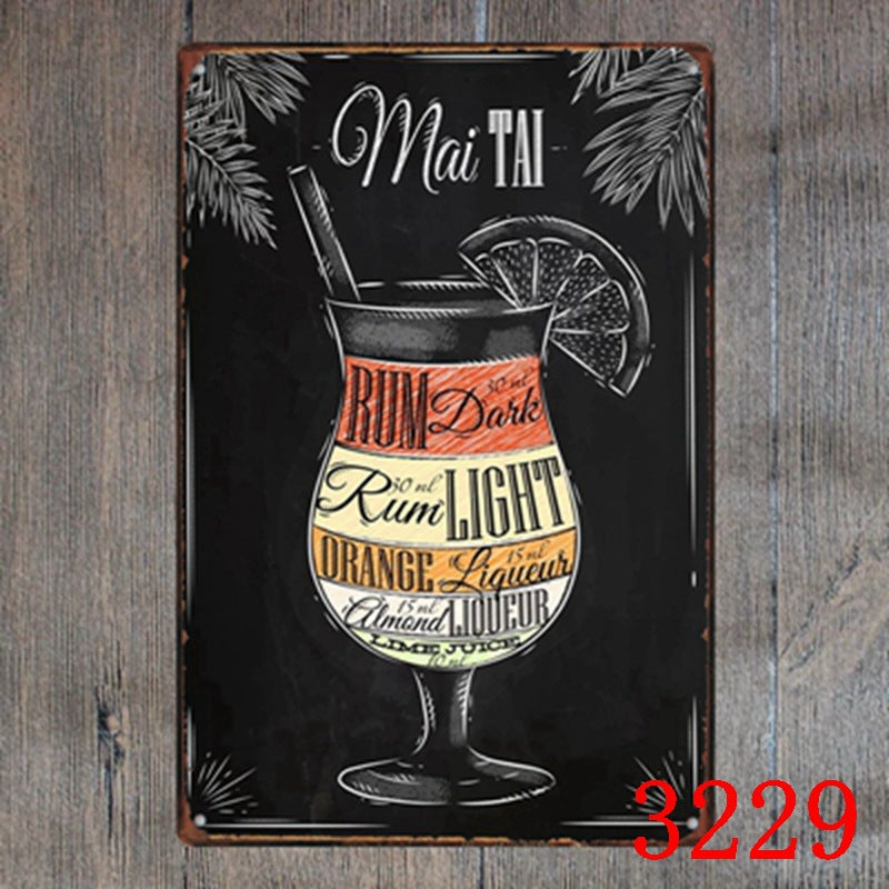 Food & Drinks Metal Tin Sign Collection - Multiple Variants