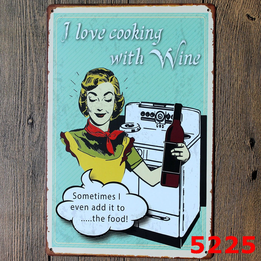 Food & Drinks Metal Tin Sign Collection - Multiple Variants