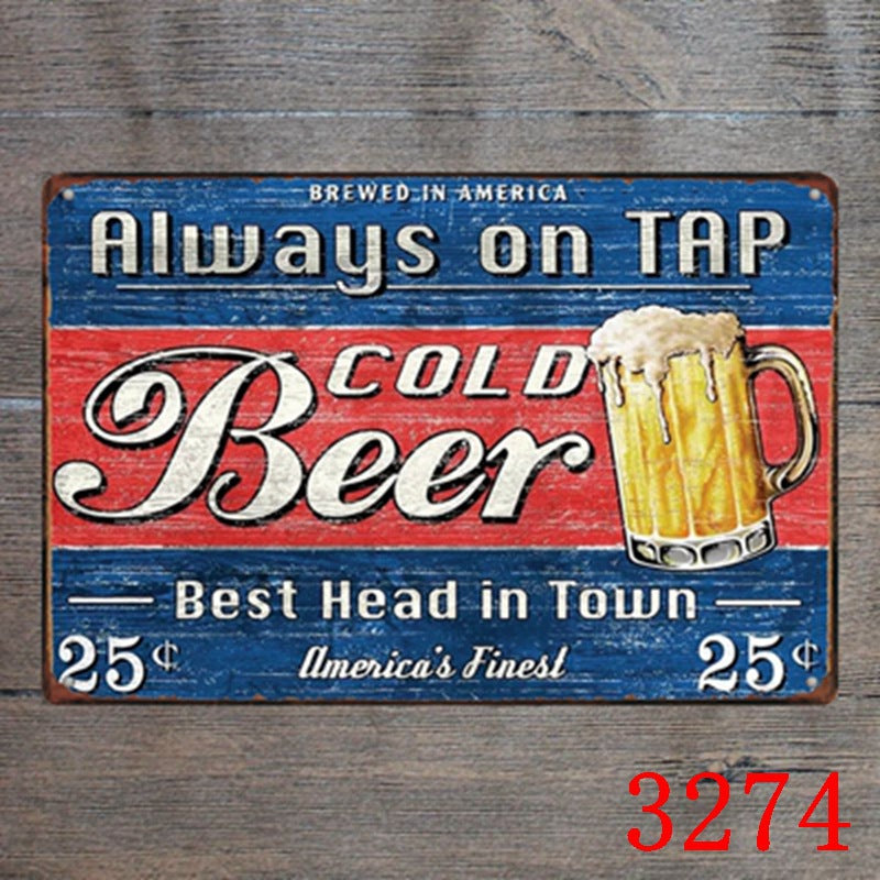 Food & Drinks Metal Tin Sign Collection - Multiple Variants