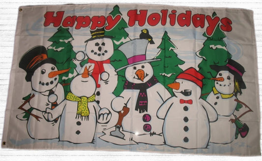 Happy Holidays Christmas Flag