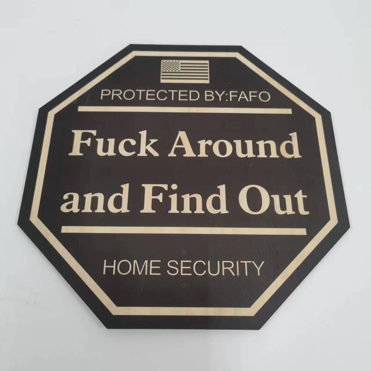 Courtyard Floor Outlet Spoof Decoration Warning Sign