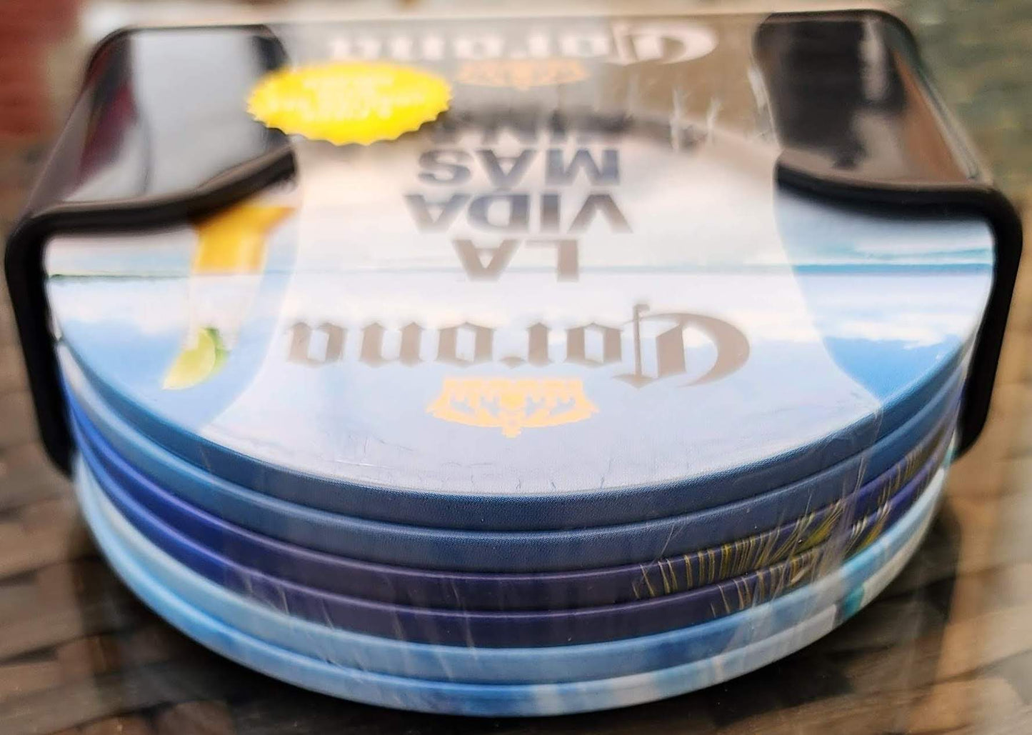 Corona Metal Tin Coaster Set