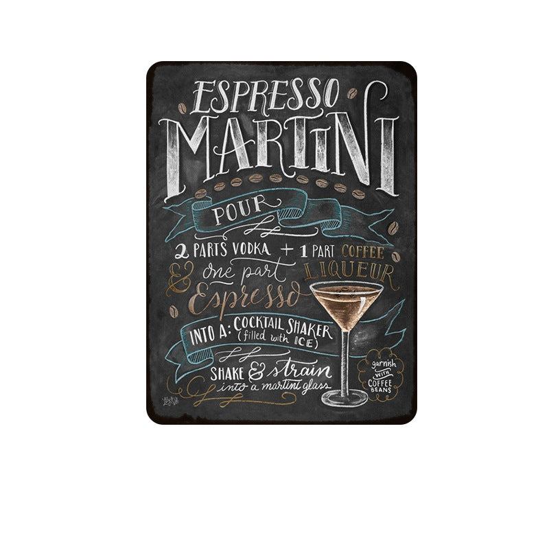 Bar Drinks Metal Tin Sign Collection - Multiple Variants