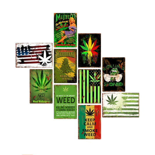 420 Metal Tin Sign Collection - Multiple Variants