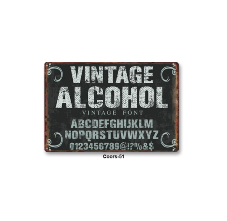 Bar Drinking Old Style Metal Tin Sign Collection - Multiple Variants