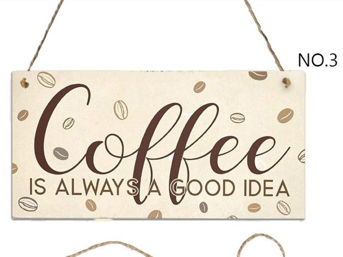 Coffee Hanging Wooden Sign Collection - Multiple Variants