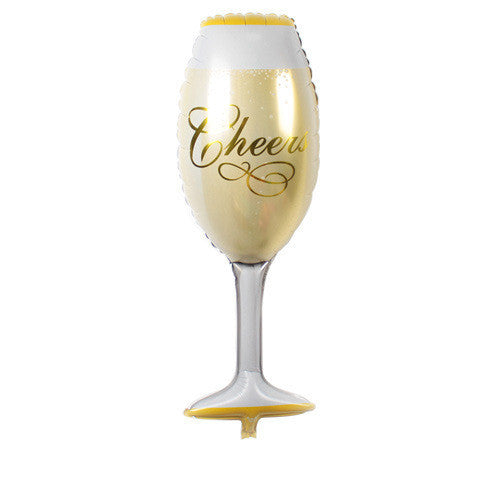 Wedding Birthday Party Wine Glass Champagne Whiskey Bar KTV Decoration Aluminum Film Balloon