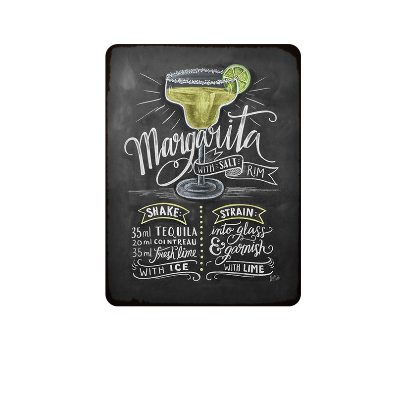 Bar Drinks Metal Tin Sign Collection - Multiple Variants