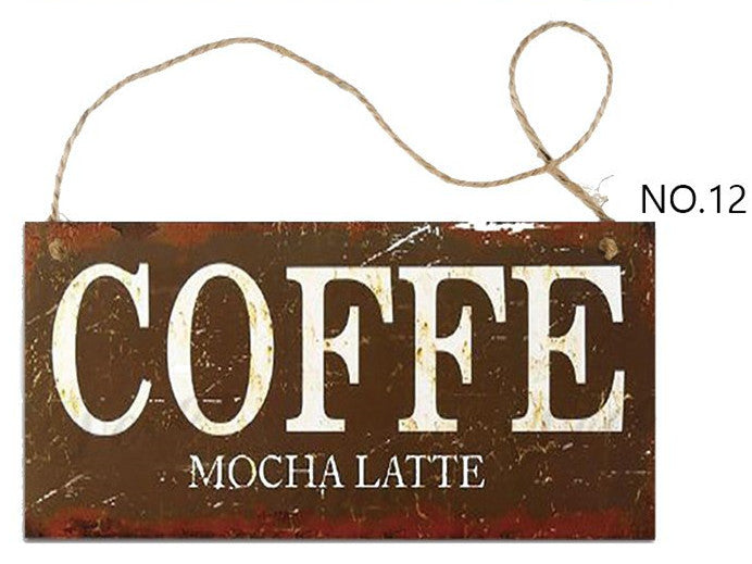 Coffee Hanging Wooden Sign Collection - Multiple Variants