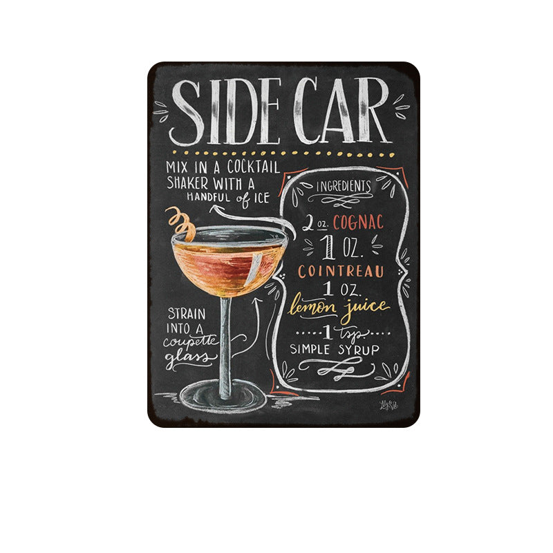 Bar Drinks Metal Tin Sign Collection - Multiple Variants