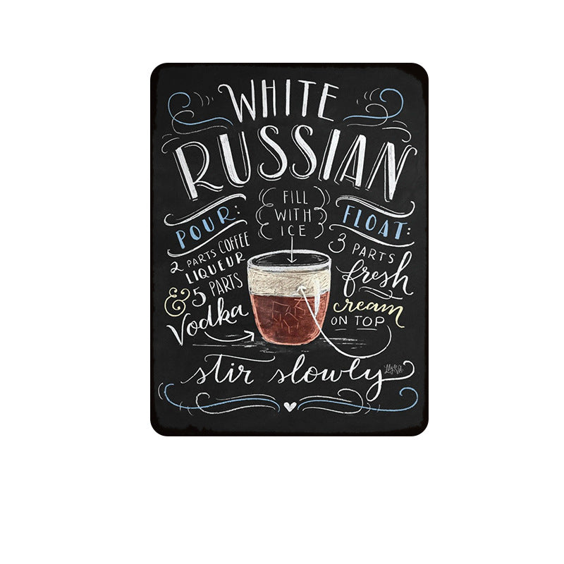 Bar Drinks Metal Tin Sign Collection - Multiple Variants