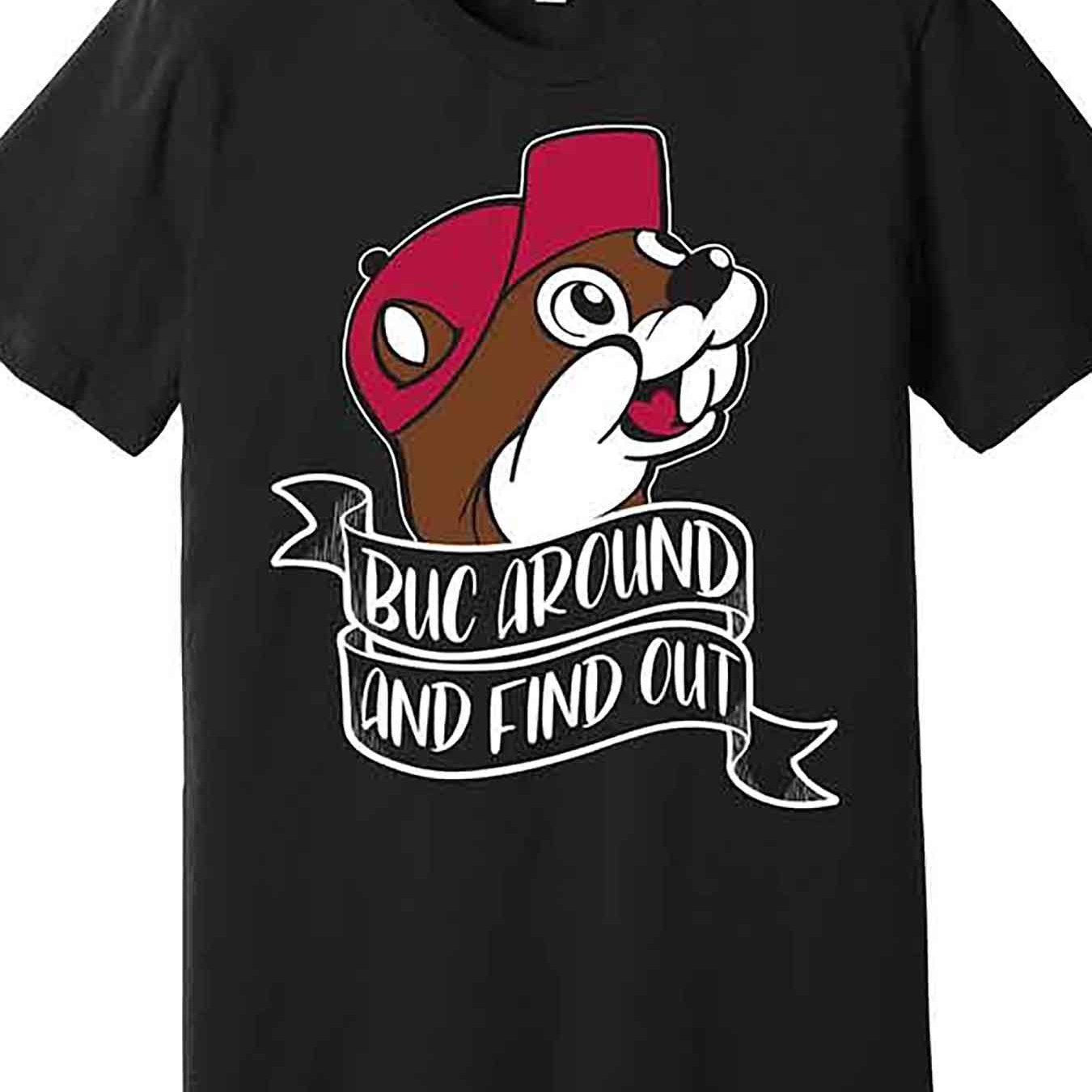 Funny Buc Around And Find Out Premium T-shirt Fun Men's Short Sleeve Printed T-shirt Series