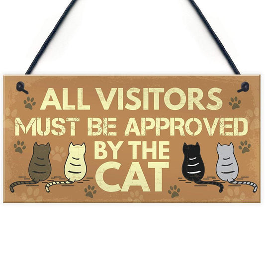 Cat Related Hanging Wooden Sign Collection - Multiple Variants