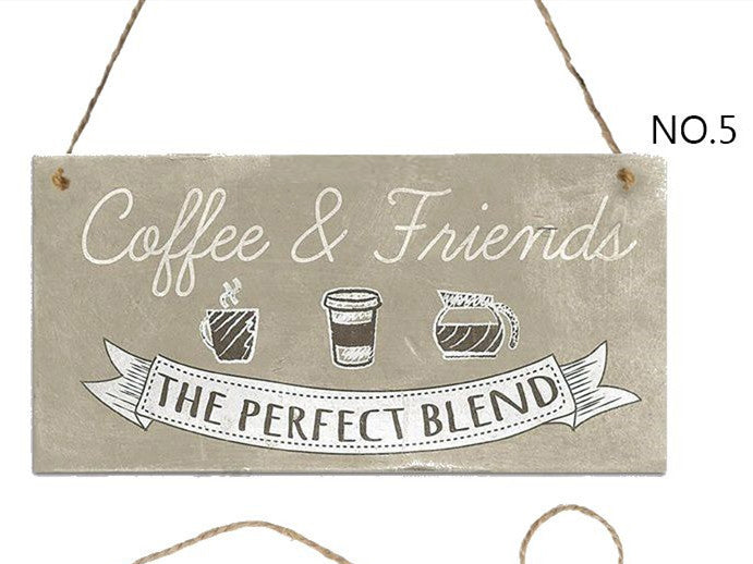 Coffee Hanging Wooden Sign Collection - Multiple Variants