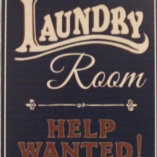 Laundry room metal Tin sign