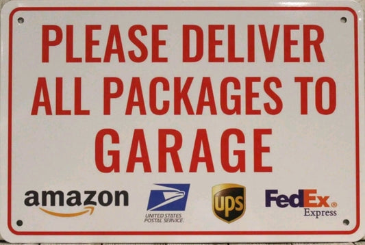 Delivery Metal Tin Sign-8"x12"