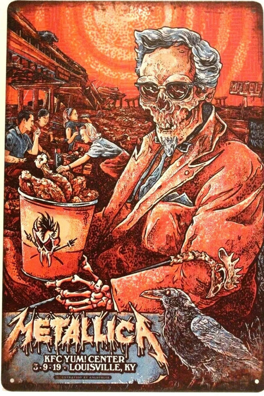 Metallica Metal Tin Sign-8"x12"