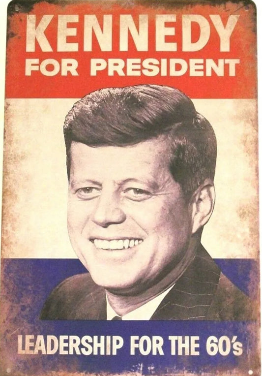 Kennedy Metal Tin Sign-8"x12"