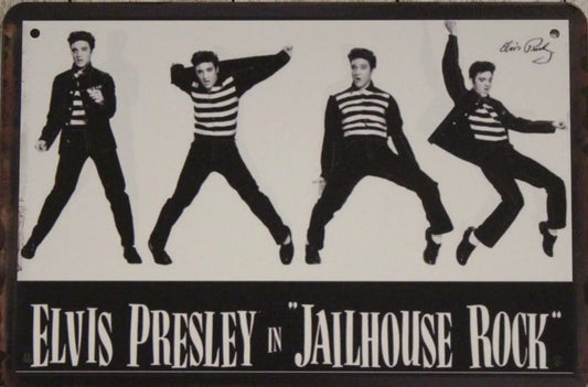 Elvis Metal Tin Sign-8"x12"