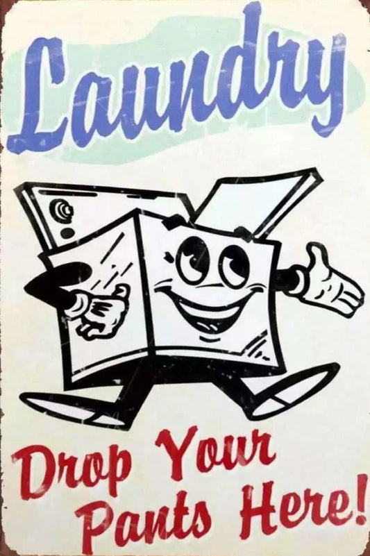 Laundry Metal Tin Sign
