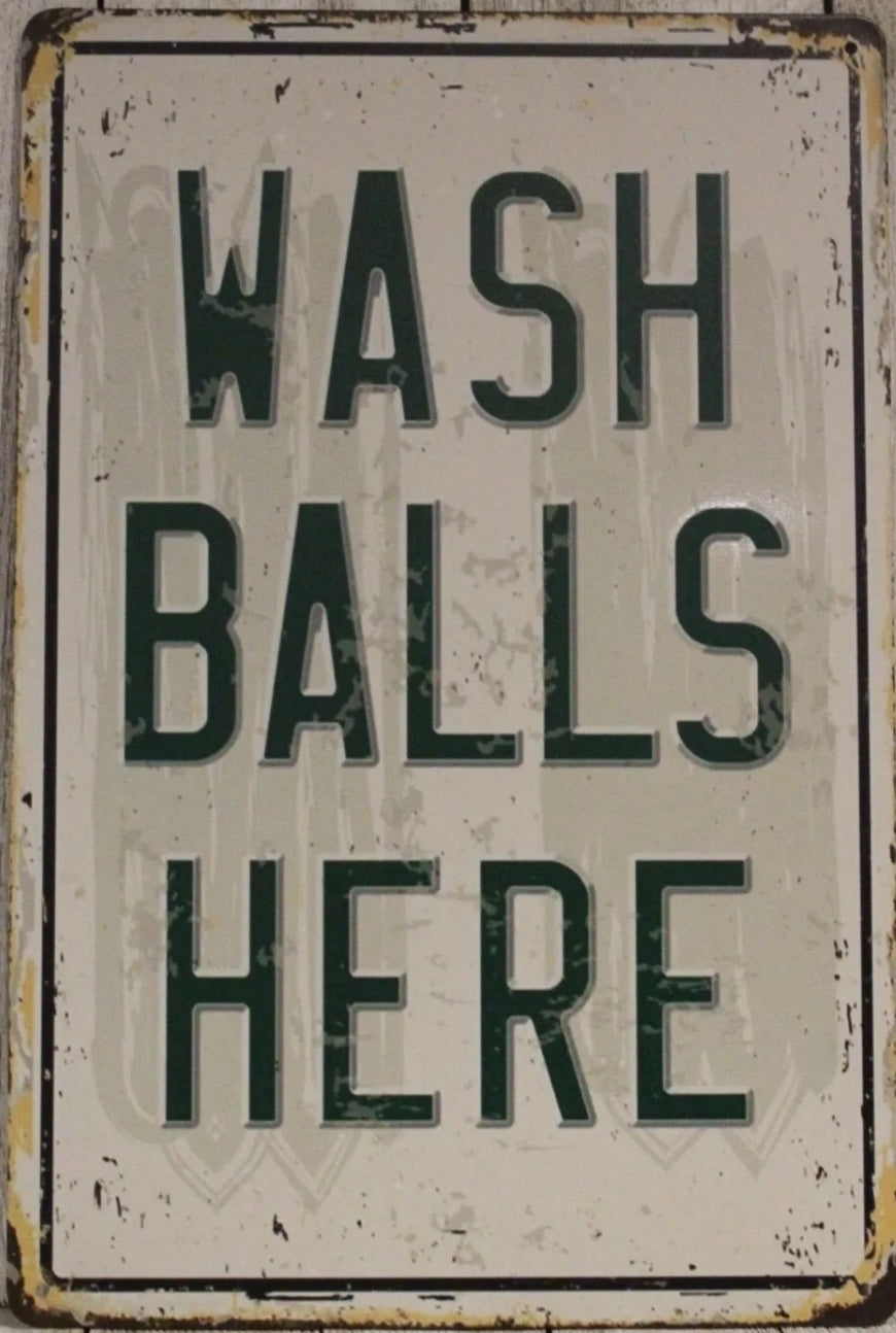 Wash Metal Tin Sign