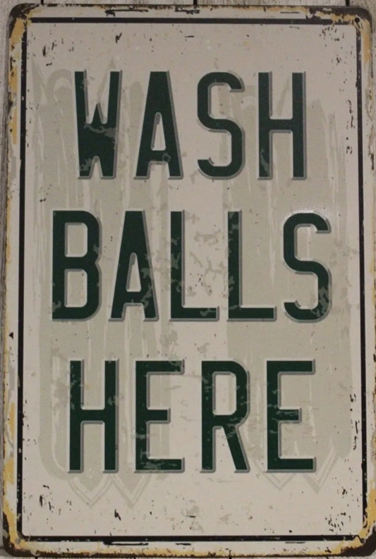 Wash Metal Tin Sign