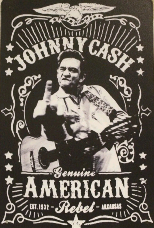 Johnny Cash Metal Tin Sign