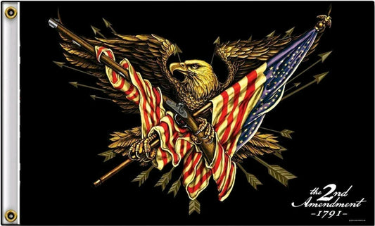 Bald Eagle 2nd Amendment Flag