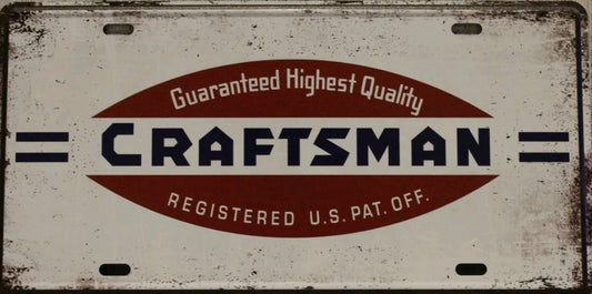 Craftsman Metal Tin Sign
