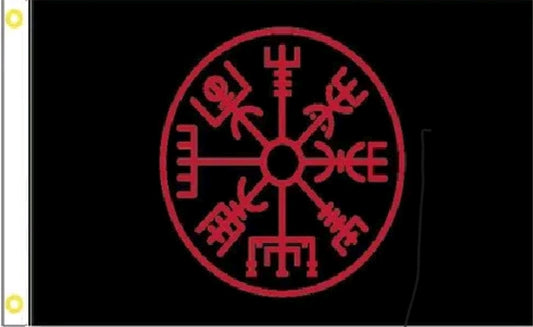 Nordic Viking Compass Flag