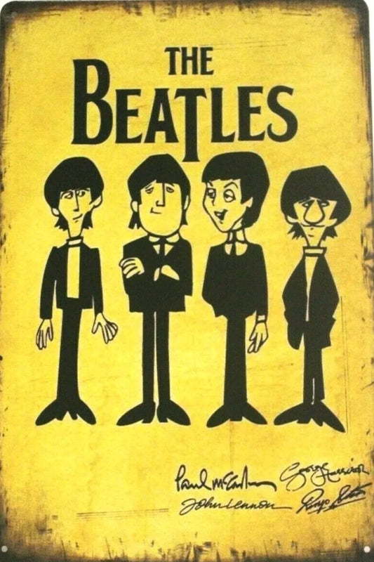The Beatles Metal Tin Sign