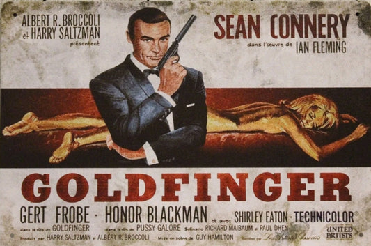 Goldfinger 007 Metal Tin Sign