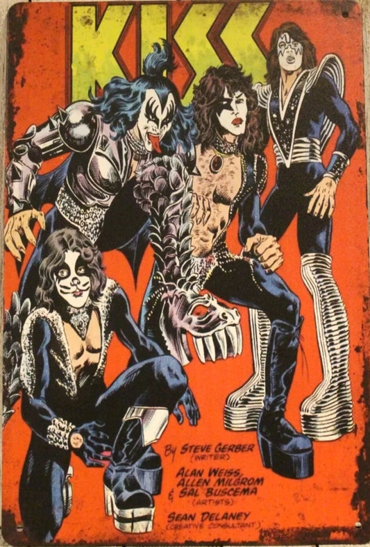 Kiss Metal Tin Sign