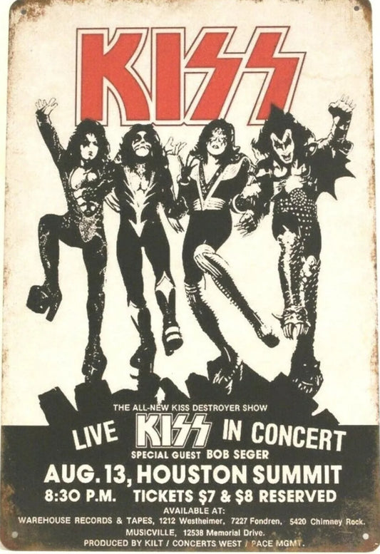 Kiss Metal Tin Sign
