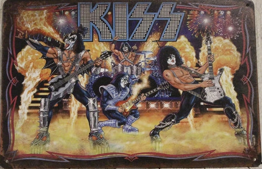 Kiss Metal Tin Sign