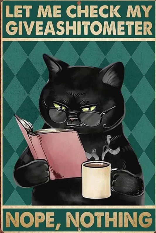 Cat Metal Tin Sign