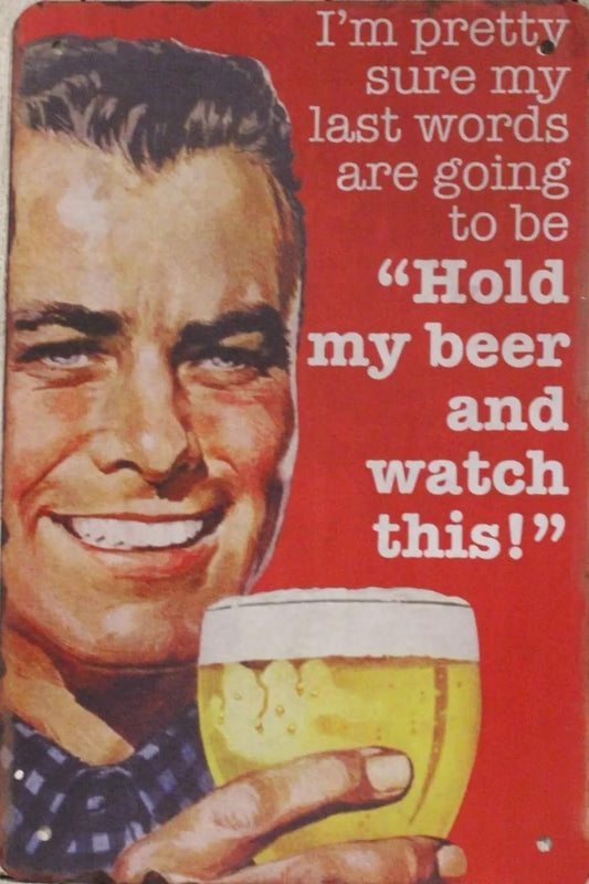 Beer Metal Tin Sign