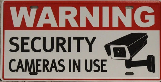 Warning Metal Tin Sign