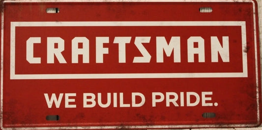 Craftsman Metal Tin Sign