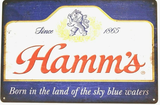 Hamm's Metal Tin Sign