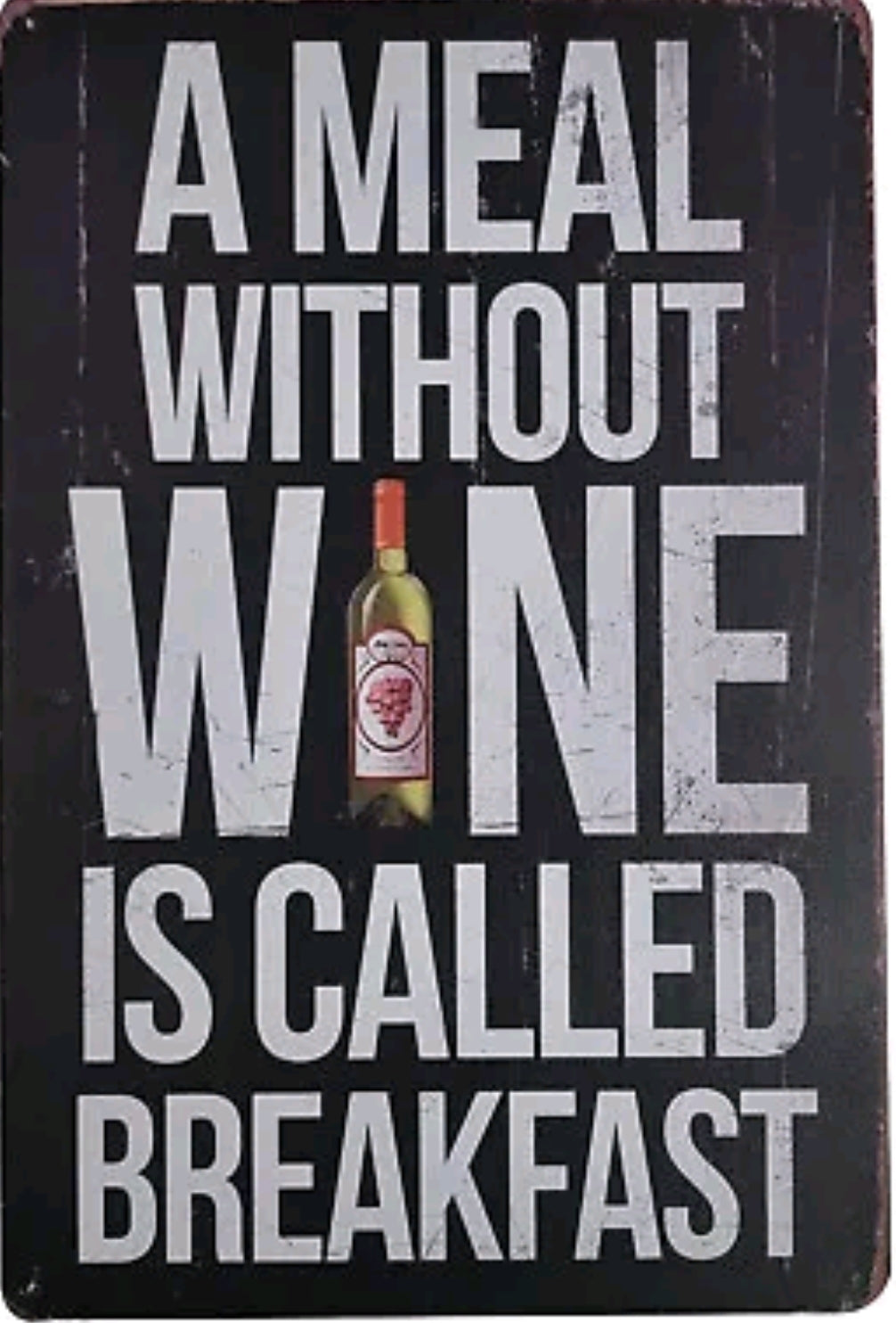 Wine Metal Tin Sign