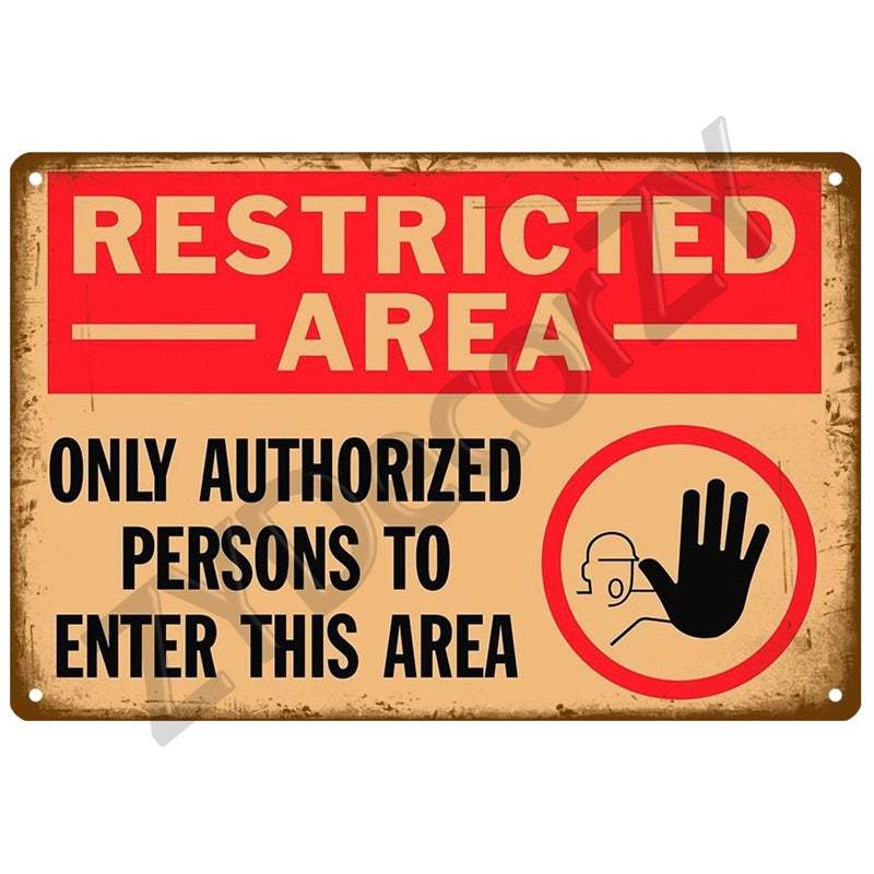 Bar/Cafe Decorative Metal Tin Sign Collection - Multiple Variants