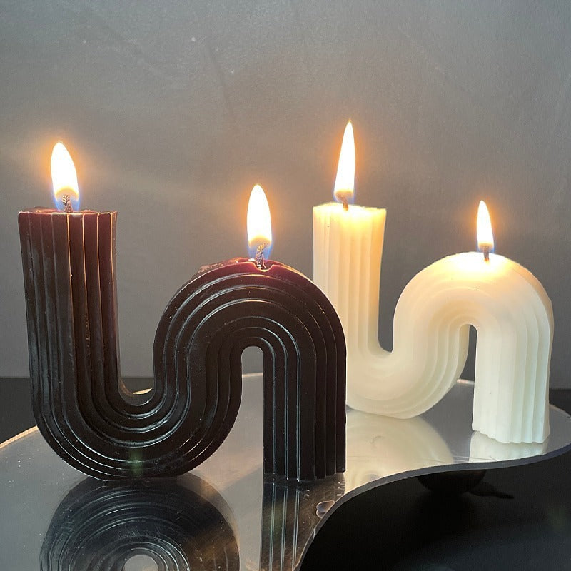 Aromatherapy Candle Three-dimensional Simple Home Decoration Fragrance Candle