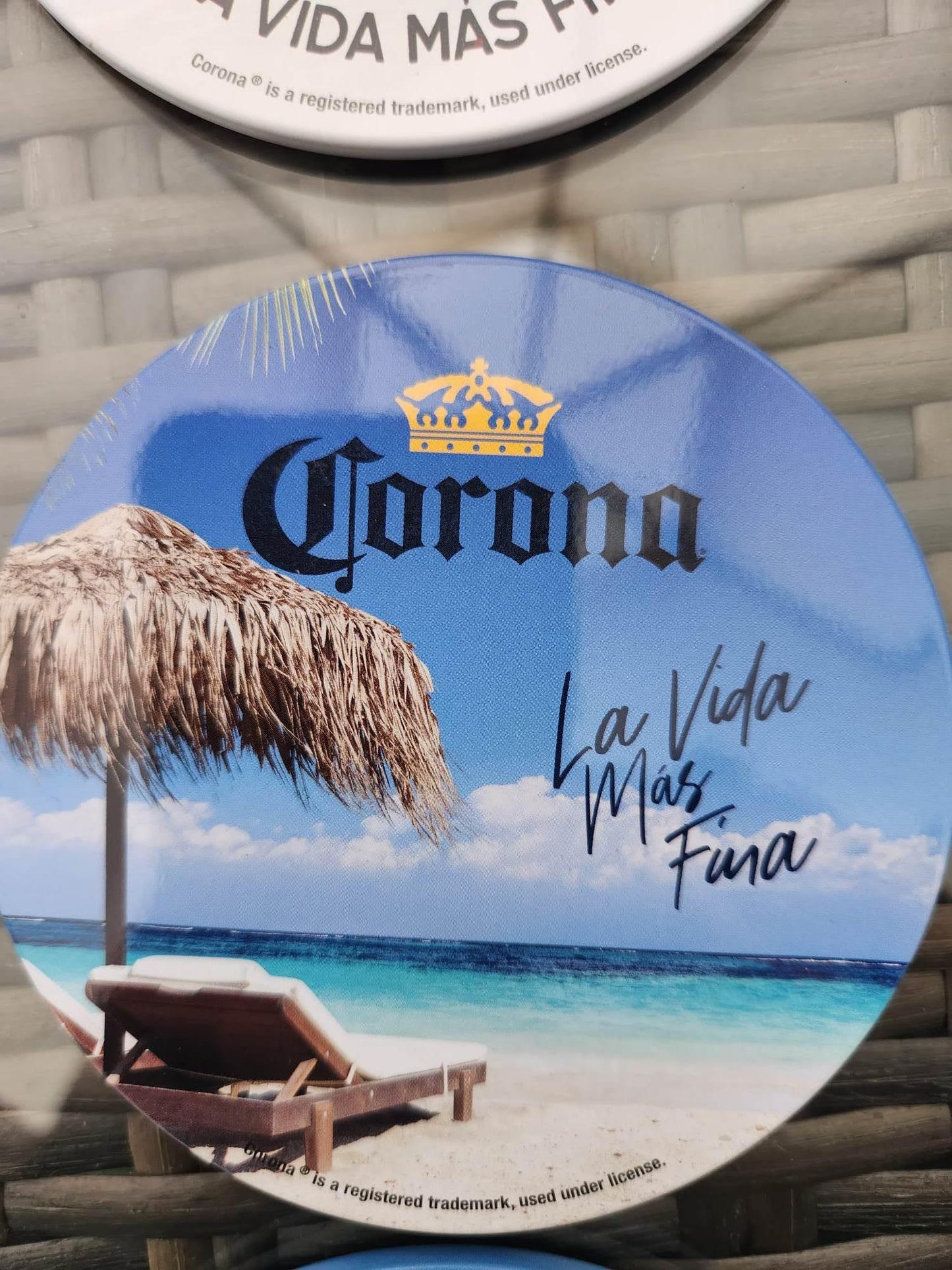 Corona Metal Tin Coaster Set