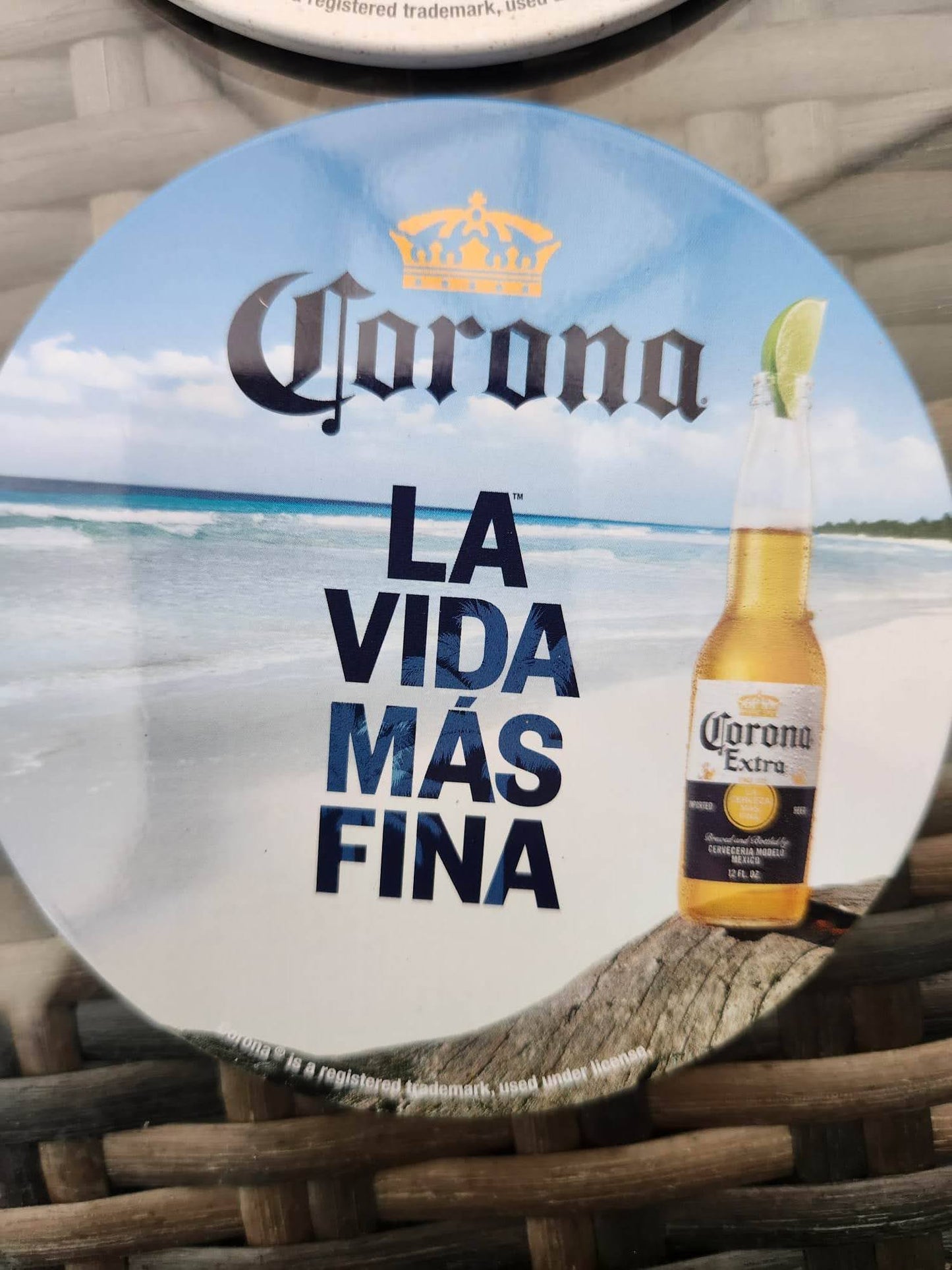 Corona Metal Tin Coaster Set