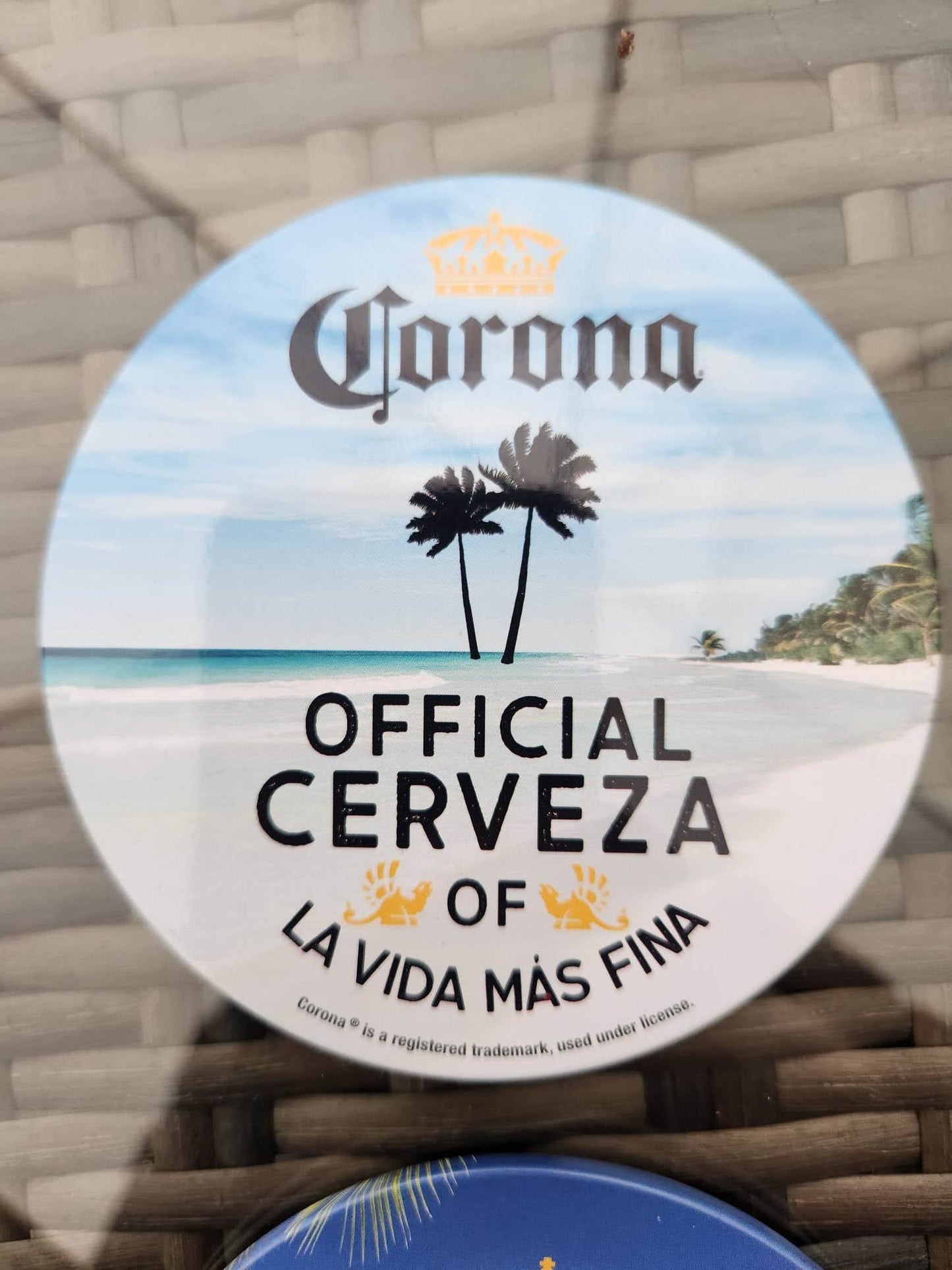 Corona Metal Tin Coaster Set
